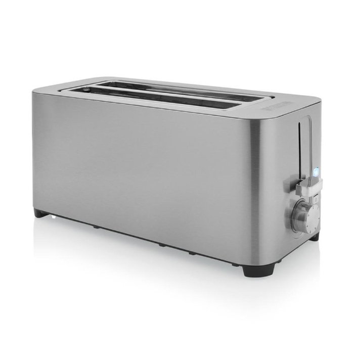 Princess 142402 Tostadora de Acero Inoxidable 1400W con 2 Ranuras Largas
